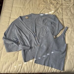 A New Day sweater tank and matching cardigan